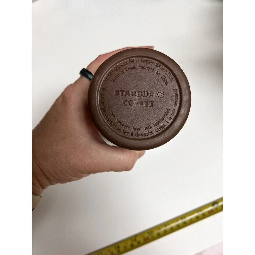 STArbucks 16 Oz Tumbler 2007 Logo Double Wall Original Coffee‎ Cup CHN